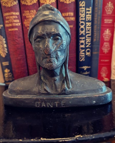 Antique dante alighieri bust - dante,