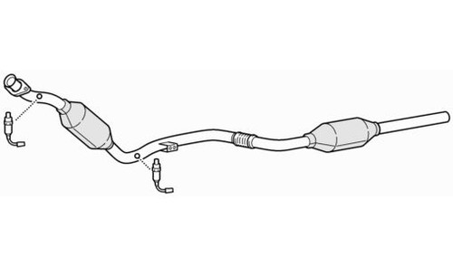 Front pipe catalytic - &,