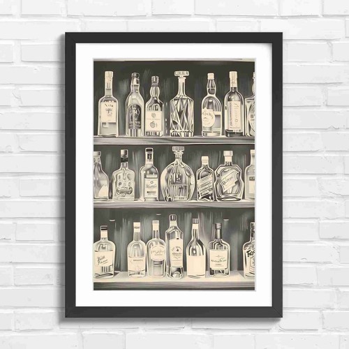 Minimalist vintage whiskey - minimalist,
