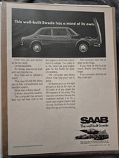 1970 Saab 99 This Well-Built Swede Has A Mind Of Its Own Car Print Ad (JA1201