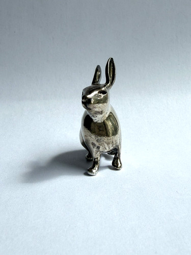 Sterling silver hare figure - sterling,
