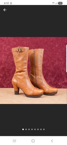 Biviel brown leather mid calf - brown, mid-calf