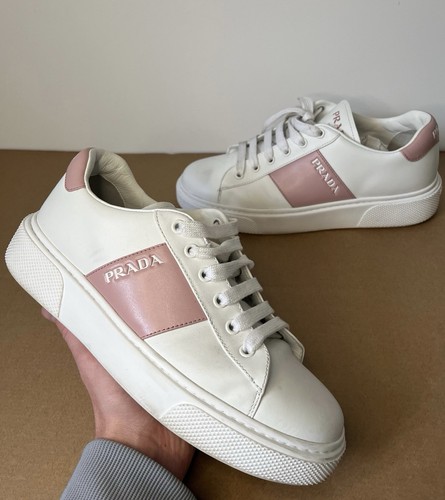 Prada 1e223m white pink logo - 1e223m,