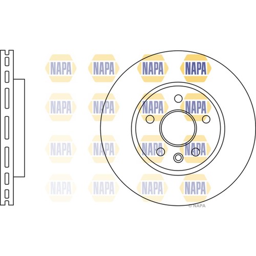 Brake discs vented for opel - vented,