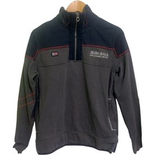 Quba Sails X-Series Jumper Men's S Grey 1/4 Zip Nautical Heritage