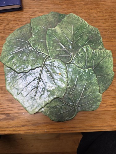 Vintage green majolica - green,