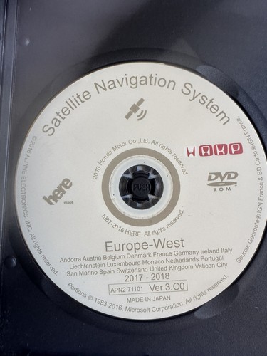 2017 2018 honda sat nav - 2017-2018,