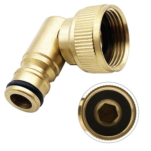 Bspf brass swivel elbow - 3/4",