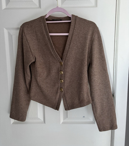 Zara brown cotton - zara,