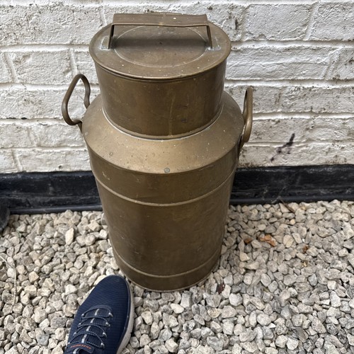 Vintage copper faux milk churn - copper,