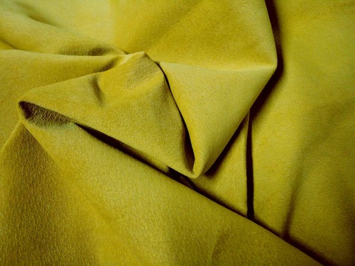 Lemon yellow soft - yellow, pigskin