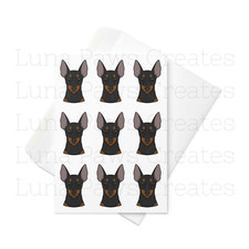 English Toy Terrier card, Toy