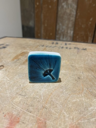 Flower head pottery - flower, ceramic