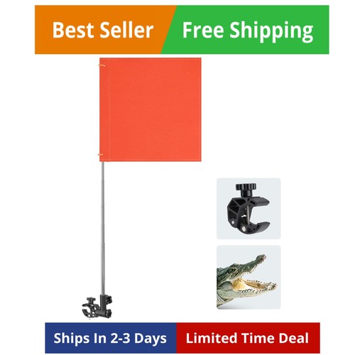 Orange boat flag - boat,
