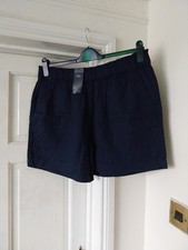 Ladies M&S Size 16 Navy Shorts