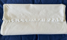 VINTAGE   FRENCH  LINEN UNDERSHEET - UNUSED/washed    104 x 81" approx