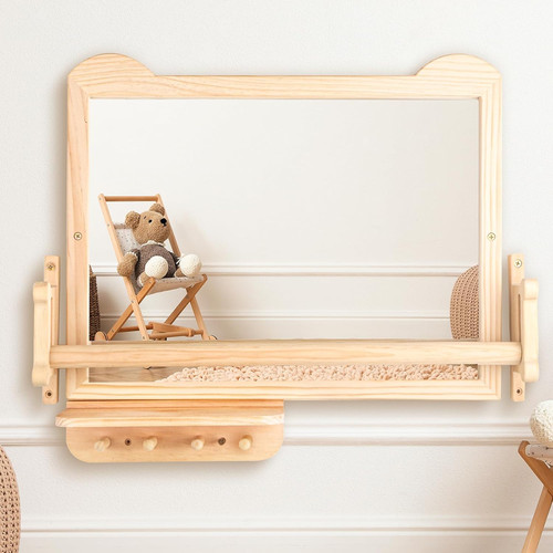 Montessori mirror with - with, —