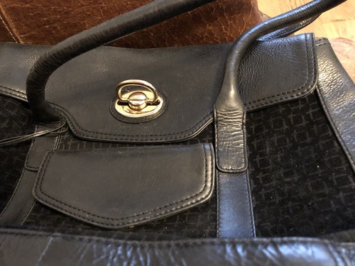 Tula black leather shoulder - tula,