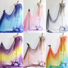 39 Inch X 58 Inch Thin 30D Ombre Chiffon Fabric Dancing Scarf Gauze Gradient