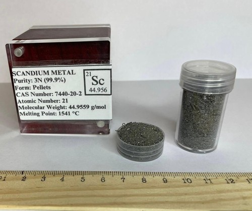 Scandium metal sample 900 - scandium,