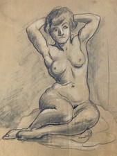 Very Nice Drawing Antique Nude