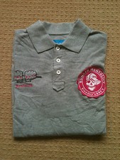 NEW BUNKER MENTALITY GOLF BLUE SKYZ AND 65'S POLO SHIRT. MEDIUM. GREY