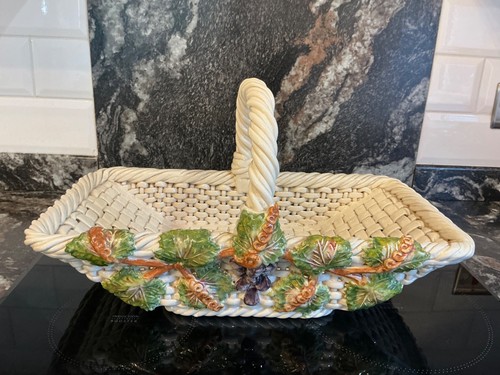 Vintage ceramic fruit bowl - vintage,