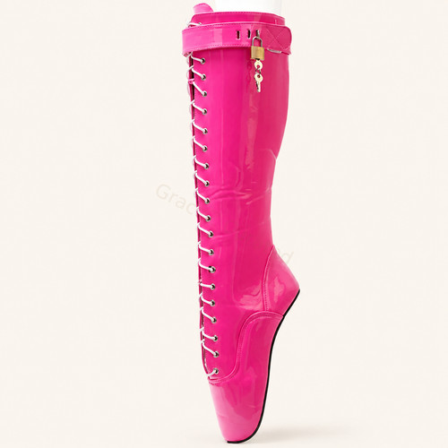 Ballet fetish lockable lace - lockable, lace-up