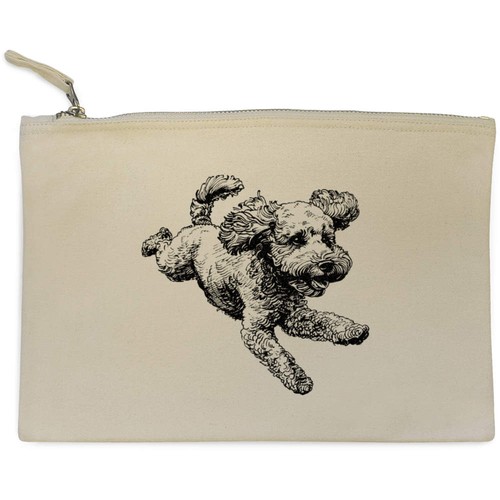 Poodle dog jumping canvas - dog, jumping'