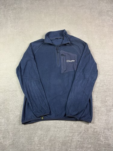 Berghaus navy quarter - quarter, zip