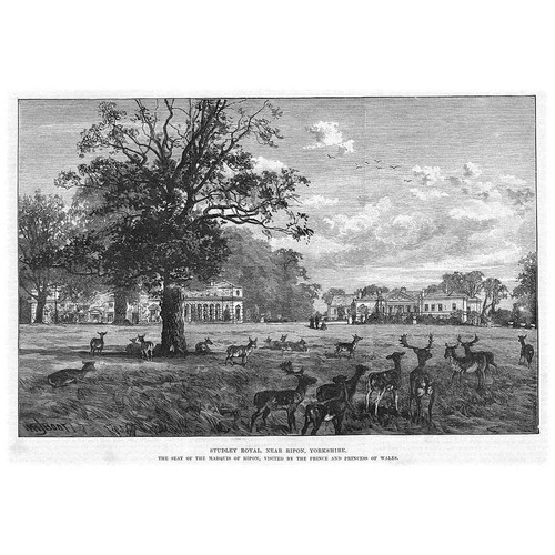 Ripon studley hall seat the - of,