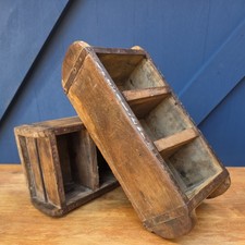 Vintage Indian Wooden triple