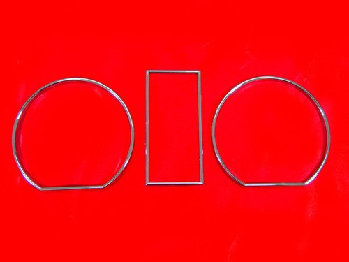 3pcs chrome trim gauge - 3pcs,