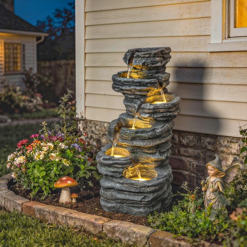 Outdoor fountain tier - fountain,, 6-tier