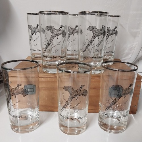 Set vintage silver rimmed - silver,