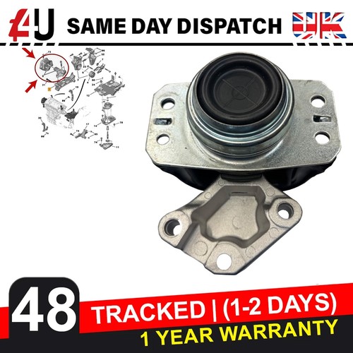 Top right engine mount for - top,