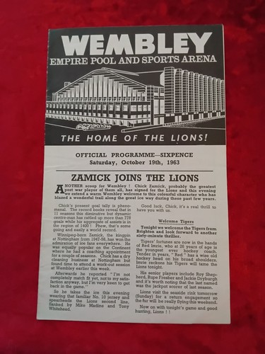 1963 wembley lions brighton - lions, v
