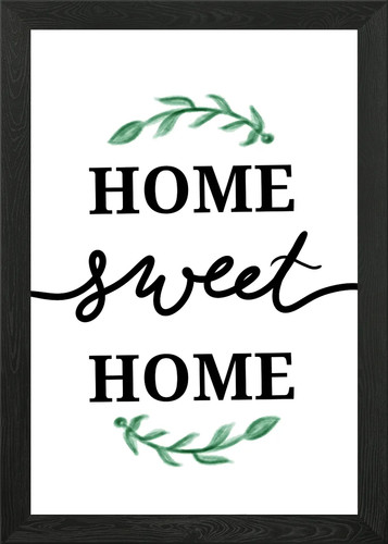 Home sweet print framed - home,