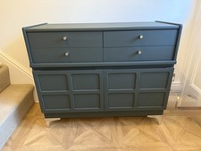 Nathan Squares Mid Century Teak Wood Cabinet/Cupboard