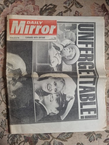 Daily mirror 24th july - mirror,, 1986