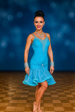 Ballroom Dance Competition Latin Dress. Size S (4-6 us)