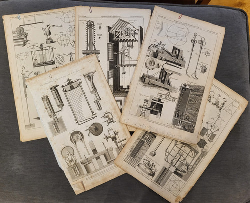 1754 engravings watt steam - watt's,