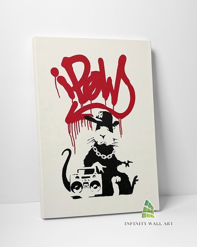 Banksy gangsta rat - banksy,