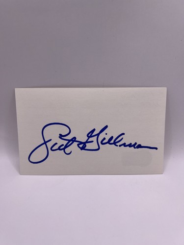Sid gillman signed index - index, card