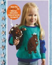 KNITTING PATTERN COPY Gruffalo children's sweater AND TOY! chest 22-28 inch