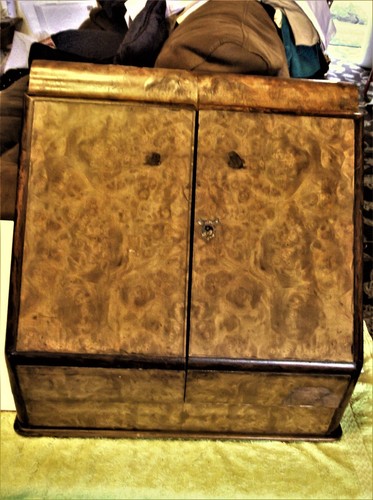 Antique burr walnut stationery - antique,