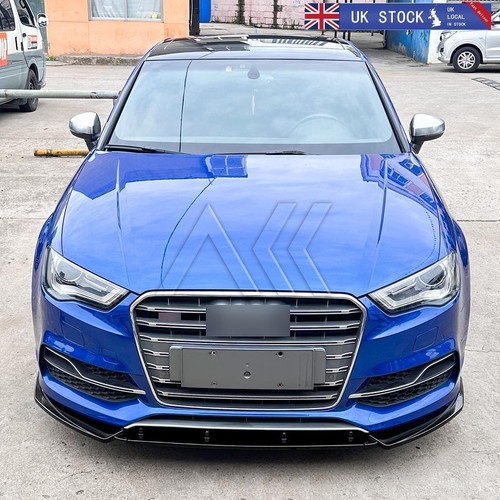 Gloss black front bumper lip - bumper,