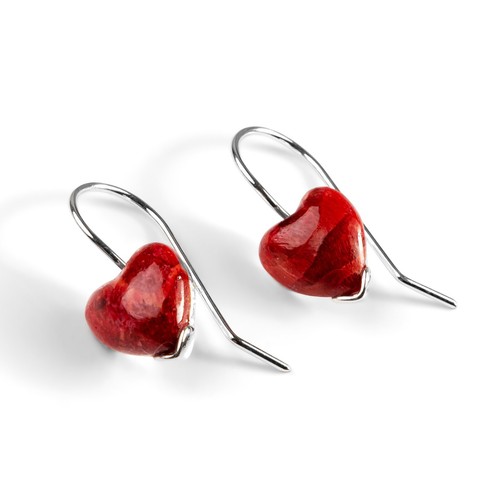 Silver and red horn - red,