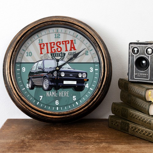 Personalised car clock ford - personalised,