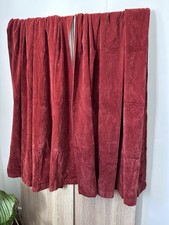 Red Burnt Orange Velour